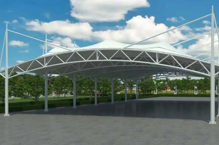 湖北膜結構遮陽雨棚